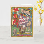 Vintag Ringling Brothers Circus Poster Karte (Gelbe Blume)