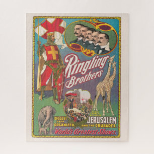 Vintag Ringling Brothers Circus Poster Puzzle