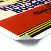 Vintag Ringside Kentucky Straight Bourbon Whiskey Poster (Ecke)