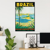 Vintag Rio Brasilien Reiseplakat Poster (Heimbüro)