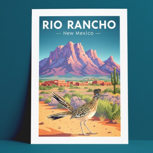 Vintag Rio Rancho New Mexico Postkarte
