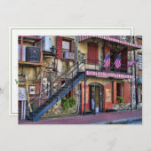 Vintag River Street, Savannah, Georgia Einladung (Vorne/Hinten)