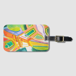 Vintag Robert Delaunays Eiffelturmkunst Gepäckanhänger