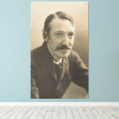 Vintag Robert Louis Stevenson Foto Portrait Leinwanddruck (Insitu (Holzboden))