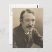 Vintag Robert Louis Stevenson Foto Portrait Postkarte (Vorne/Hinten)