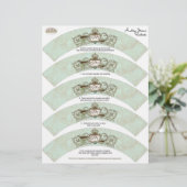 Vintag Robins Egg Blue Crown Swirl Geblüht (Stehend Vorderseite)