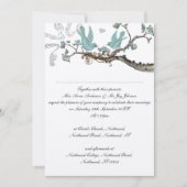 Vintag Robin's Egg Blue Wedding Einladungen (Vorderseite)