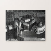 Vintag Robot AI Retro Tech Cyberpunk Puzzle (Horizontal)