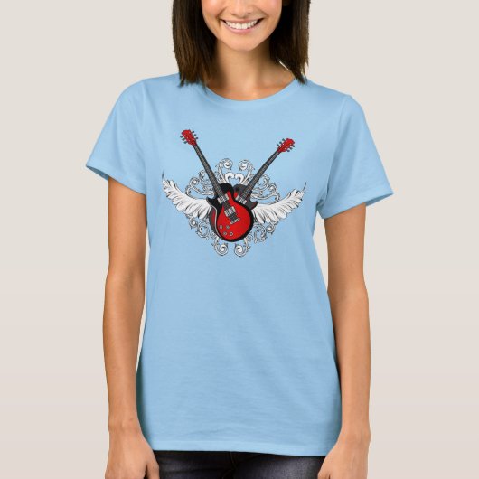 Vintag Rock 'n' Roll Guitars Shirt (Vorderseite)