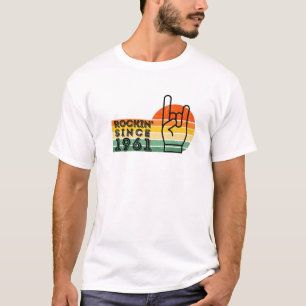 Vintag Rockin' Seit 1961 Kassette 60. Geburtstag T-Shirt