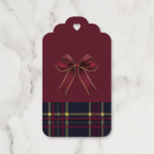 Vintag Rocking Horse Vintag Preppy Bow Vielen Dank Geschenkanhänger (Rückseite)