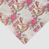 Vintag Rocking Horst Weihnachtsgrüße Muster Seidenpapier (Detail)