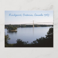 Vintag Rockport Ontario Kanada Postkarte