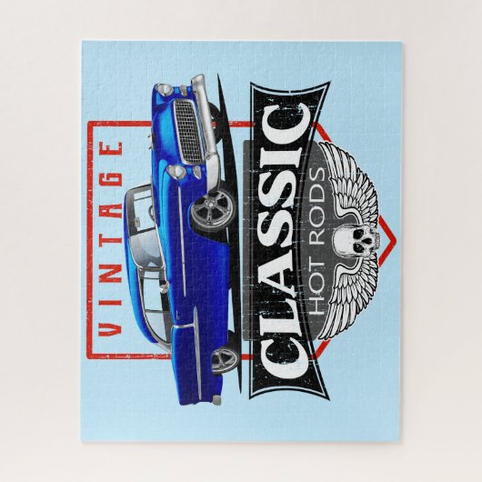 Vintag Rod Jigsaw Puzzle 1955 Street (Vertikal)