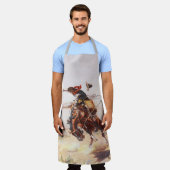 Vintag Rodeo Cowboy Bronc Rider Schürze (Getragen)