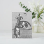 Vintag Rodeo Cowboys, Bucking Bronco von Remington Postkarte (Stehend Vorderseite)