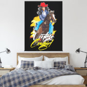 Vintag Rodeo Girl Classic Leinwanddruck (Insitu (Schlafzimmer))