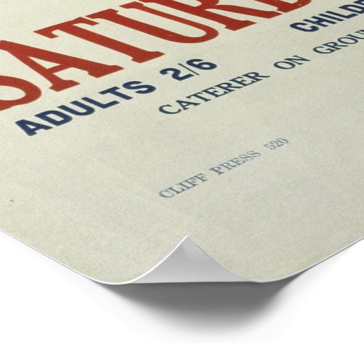 Vintag Rodeo Poster Neuseeland (Ecke)