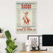Vintag Rodeo Poster Neuseeland (Heimbüro)
