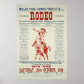 Vintag Rodeo Poster Neuseeland (Vorne)