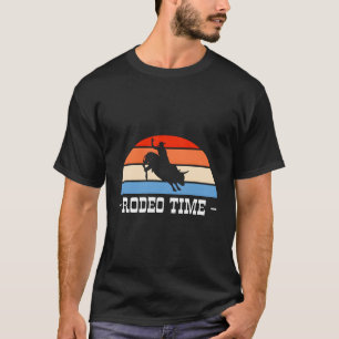 Vintag Rodeo Time Bull Rider Cowboy T-Shirt