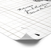 Vintag Roller-Skate-Patent Poster (Ecke)