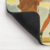 Vintag Roller Skaten Fun Children Boys and Girls Mousepad (Ecke)