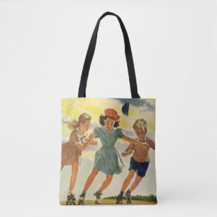Vintag Roller Skaten Fun Children Boys and Girls Tasche