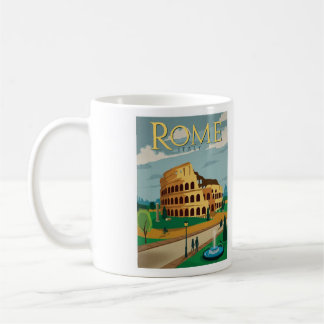 Vintag Rom Italien Kaffeemaschine Tasse - Größe 11