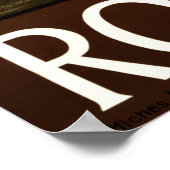 Vintag Rom Italien Reiseplakat Poster (Ecke)