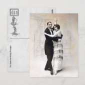Vintag Romance Ballroom Dance Couple Postkarte (Vorne/Hinten)