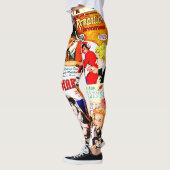 Vintag Romance Comic Book Cover Collage Leggings (Links)