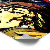 Vintag Romance Comic Book Cover Collage Poster (Ecke)