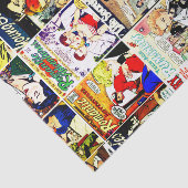 Vintag Romance Comic Book Cover Collage Seidenpapier (Ausschnitt)