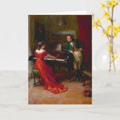 Vintag-Romance-Grußkarte Karte (Gelbe Blume)