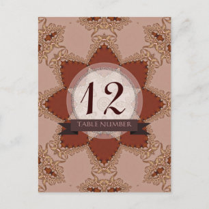 Vintag Romance Lace Wedding Tischnummer Postcard