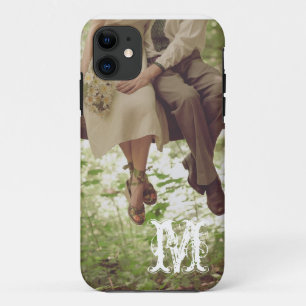 Vintag Romance Liebe Couple Monogram IPHONE 5 Fall 11 Hülle