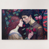 Vintag Romance Lovers Couple Puzzle (Horizontal)