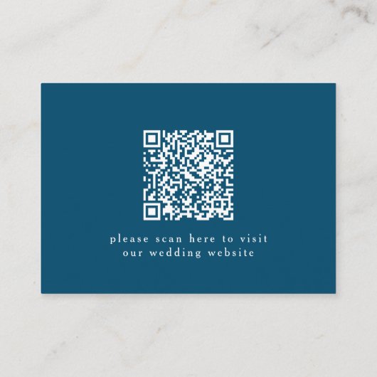 Vintag-Romantische Blumenblauer Hochzeitsstimmung Begleitkarte (Rückseite)