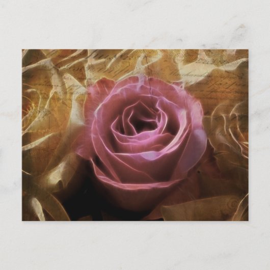 Vintag Romantische Eine gütige Liebe, Eine Single- Postkarte (Vorderseite)