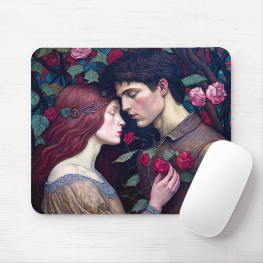 Vintag Romantische Liebhaber Mousepad (Mit Mouse)