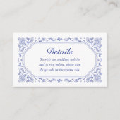 Vintag-Romantische QR-Code-Umschließungskarte Begleitkarte (Vorderseite)