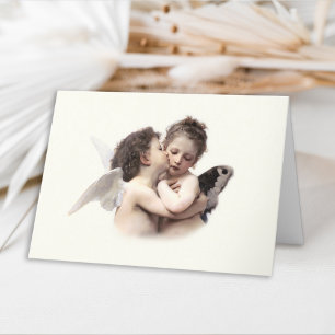 Vintag-Romantischer First Kiss Valentine Feiertagskarte