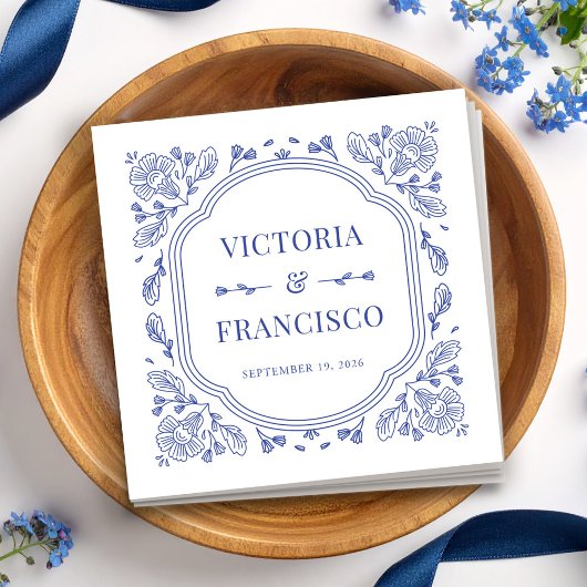 Vintag Romantischer Floral Cocktail Napkin Serviette