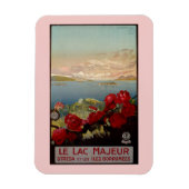 Vintag romantischer Lago Maggiore Magnet (Vertikal)