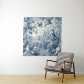 Vintag romantisches Blau Wandteppich (Beispiel)