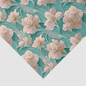 Vintag-romantisches Blumendesign Seidenpapier (Detail)