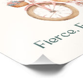 Vintag Romantisches Chic Girl am Biker Fotodruck (Ecke)