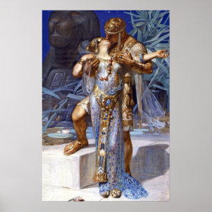 Vintag-Romantisches Paar Anthony und Cleopatra Kis Poster