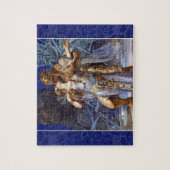 Vintag-Romantisches Paar Anthony und Cleopatra Kis Puzzle (Vertikal)